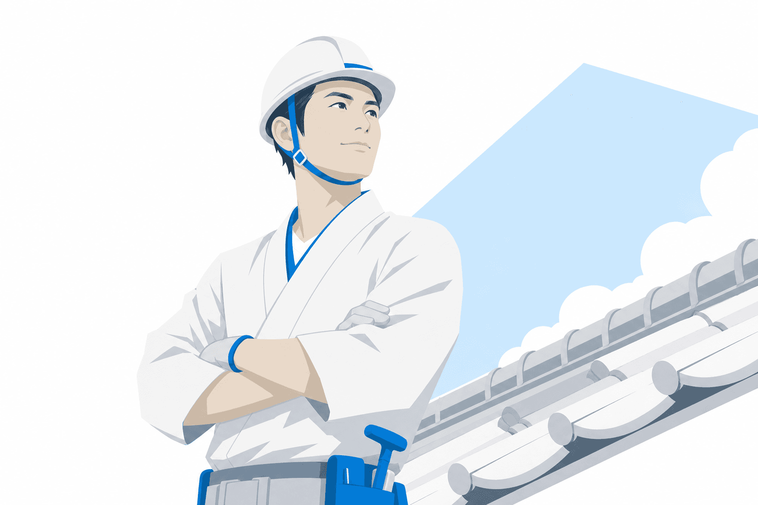 屋根修理を行うデライト合同会社の職人